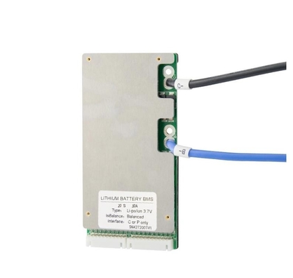 Sistem 50A Lithium BMS 17s 60V Dengan Kontrol Suhu Papan Perlindungan PCM PCB