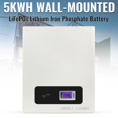 48V 200ah Dinding Baterai Rumah 5kwh 10kwh LiFePO4 Baterai Lithium Ion Phosphate