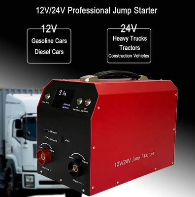 4000A Portable Car Battery Charger Auto Truck 12v 24v Aki Mobil Jump Starter Power Bank