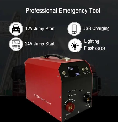 4000A Portable Car Battery Charger Auto Truck 12v 24v Aki Mobil Jump Starter Power Bank