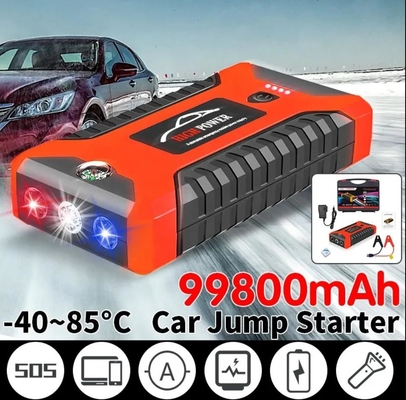 Mini Slim 20000mah Portable Car Jump Starter Mobil Darurat Mulai Dengan LED