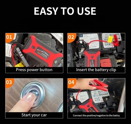 Mini Slim 20000mah Portable Car Jump Starter Mobil Darurat Mulai Dengan LED