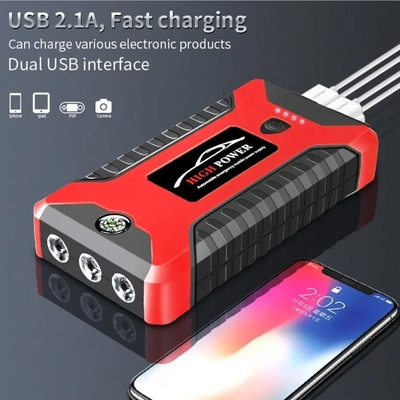 Mini Slim 20000mah Portable Car Jump Starter Mobil Darurat Mulai Dengan LED