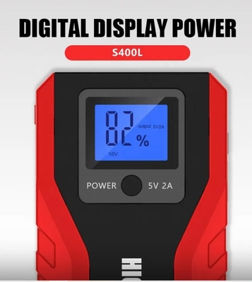 12V Portable Car Battery Jump Starter Auto Power Supply Bank Pengisi Daya Baterai 10000mAh