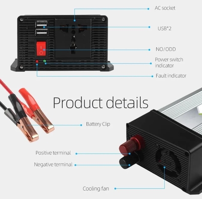 1.5KW DC AC Power Inverter 12v Ke 230V Solar Modified Sine Wave Inverter Efisiensi Tinggi