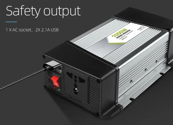 DC Ke AC Dikoreksi Sine Wave Power Inverter 12v Ke 220v 1000W DC AC Power Inverter