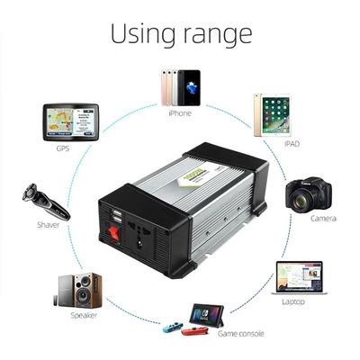 DC Ke AC Dikoreksi Sine Wave Power Inverter 12v Ke 220v 1000W DC AC Power Inverter