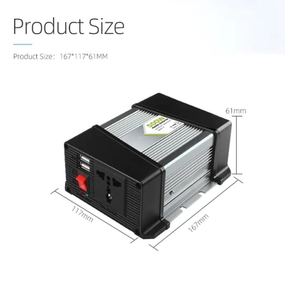 Vehicle Mounted Solar Power Inverter 500W 12v Ke 220v Rumah 5v 2.1a Dengan Dual USB
