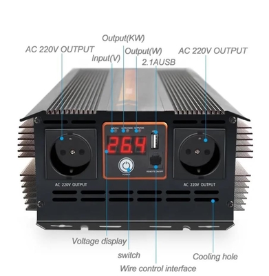 12v Ke 220v Off Grid Modified Sine Wave Inverter High Power 3kw
