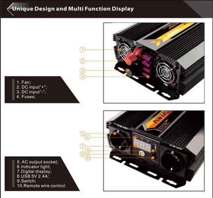 1000W 12v Ke 220v Power Inverter 12V Ke 110V Mobil Power Inverter Dengan Outlet AC Ganda