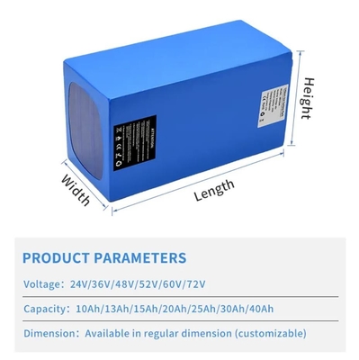 Paket Baterai Lithium Ion Isi Ulang 24v 48v 36v Untuk Skuter Bertenaga
