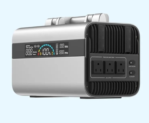 Layar LCD Besar Periksa Listrik Kiri Portable Camping Power Bank Isi Ulang AC