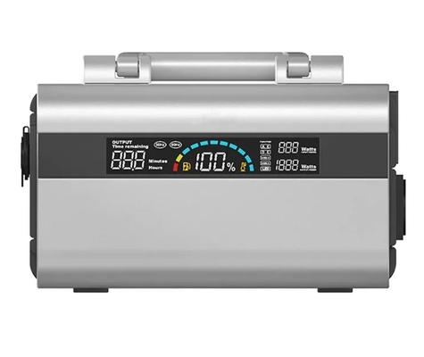 Layar LCD Besar Periksa Listrik Kiri Portable Camping Power Bank Isi Ulang AC