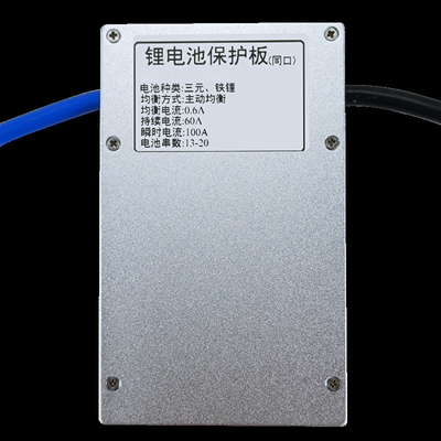 Sistem BMS Cerdas Saldo Aktif 12S-20S 60A Untuk Paket Baterai Li Ion Lifepo4 LTO