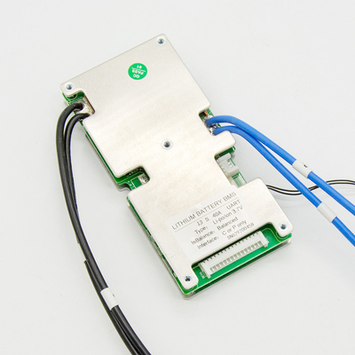 Li Ion Smart BMS UART, BMS 13S 48V 40A Ukuran 140mm × 62mm × 16mm