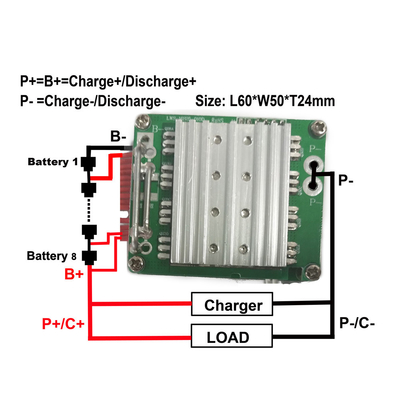 5S 12v Lithium BMS, Baterai Lifepo4 BMS 30A Otomatis Dimulai Untuk Kendaraan Listrik