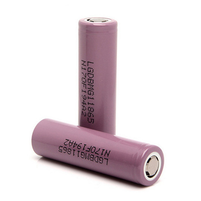 Baterai LGDBMG11865 2900mAh, 18650 Li Ion Isi Ulang Berat 50g