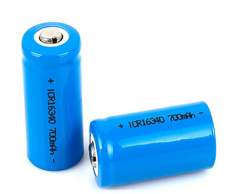 RCR123A Sel Baterai Lithium Ion Siklus Dalam 3.7V 700mah 16340