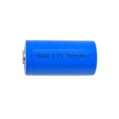 RCR123A Sel Baterai Lithium Ion Siklus Dalam 3.7V 700mah 16340