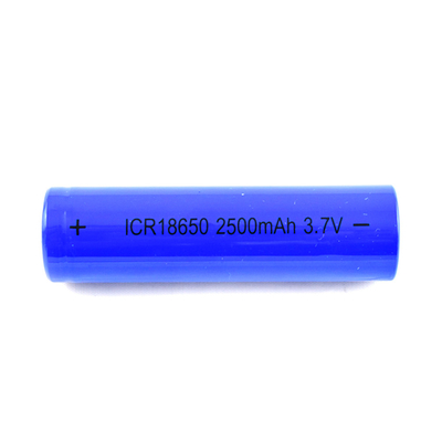 Baterai 18650 yang dapat diisi ulang 3,7 V 2500mah Untuk Bank Daya Senter