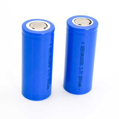 Flat Top 26650 Baterai Isi Ulang 5000mah Untuk Penggemar Kecil Senter