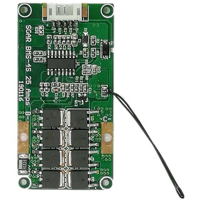Port Umum 4S 10A BMS 14.8V Dengan Kontrol Suhu ukuran 66 × 34mm
