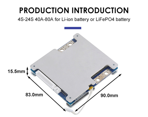 LiFepo4 BMS PCM Battery Protection Board Smart 19s 60V 40A Dengan Saldo