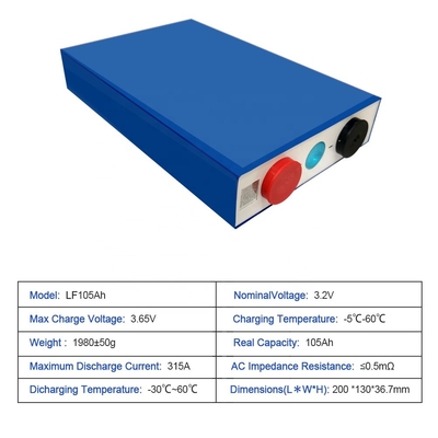 3C Lifepo4 100ah Sel Baterai Prismatik 12V 24V 48V FCC sertifikat