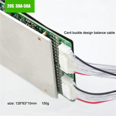 Sistem Manajemen Baterai 50A 20S 60V 72V LiFePO4 BMS Dengan Perlindungan Suhu