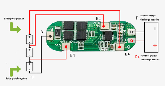 3S 6A 10A Li Ion 18650 BMS Pcm Papan Perlindungan Baterai 11.1V 12V 12.6V