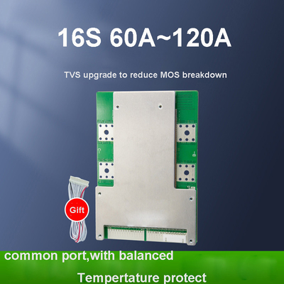 100A 120A 80A Port Umum BMS 60v 16S 17s 48v FR-4 Bahan