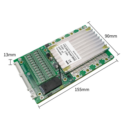 Papan Perlindungan Baterai Cerdas, BMS dengan penyeimbang 17S-24S 80A Dengan BT UART 60V 72V
