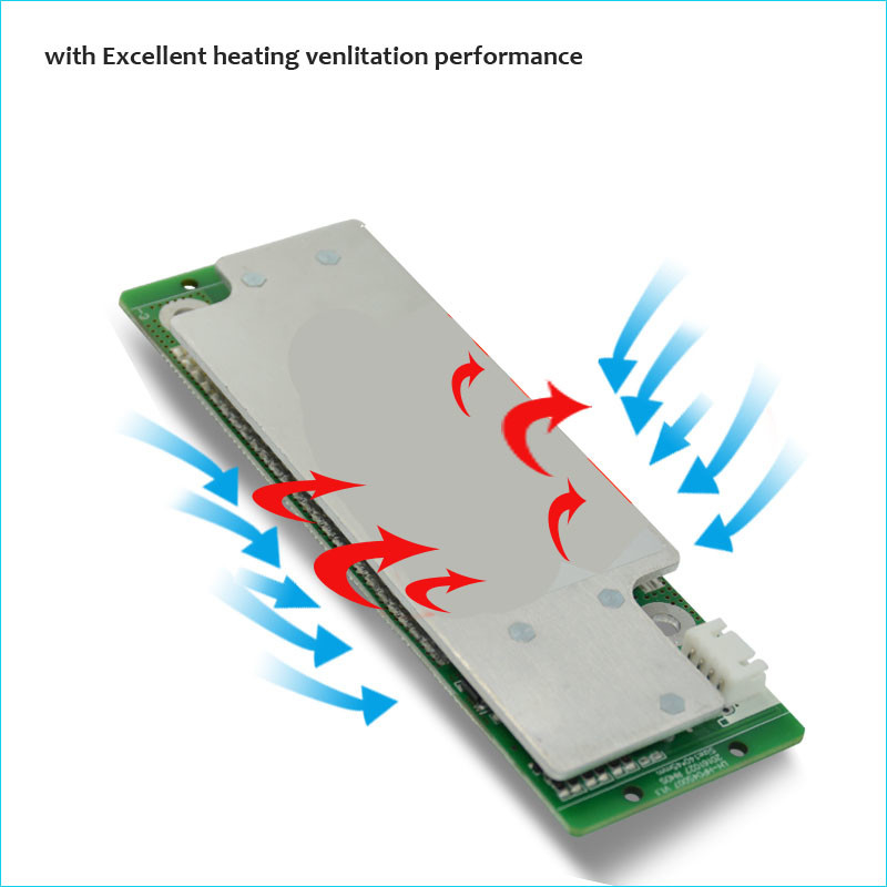 Sistem BMS Lithium 60A 11.1V 14.4V Dengan Paket Baterai Li Ion 3S Atau 4S