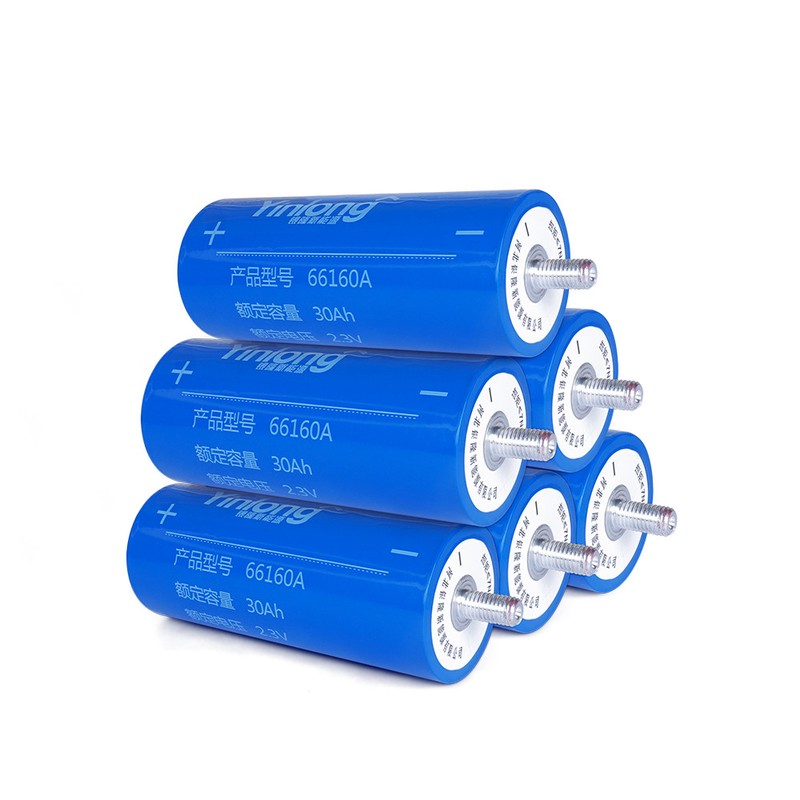 Tegangan 2.3V LTO 66160H 40ah Untuk Paket Baterai Audio Mobil, rasio pengisian 10C