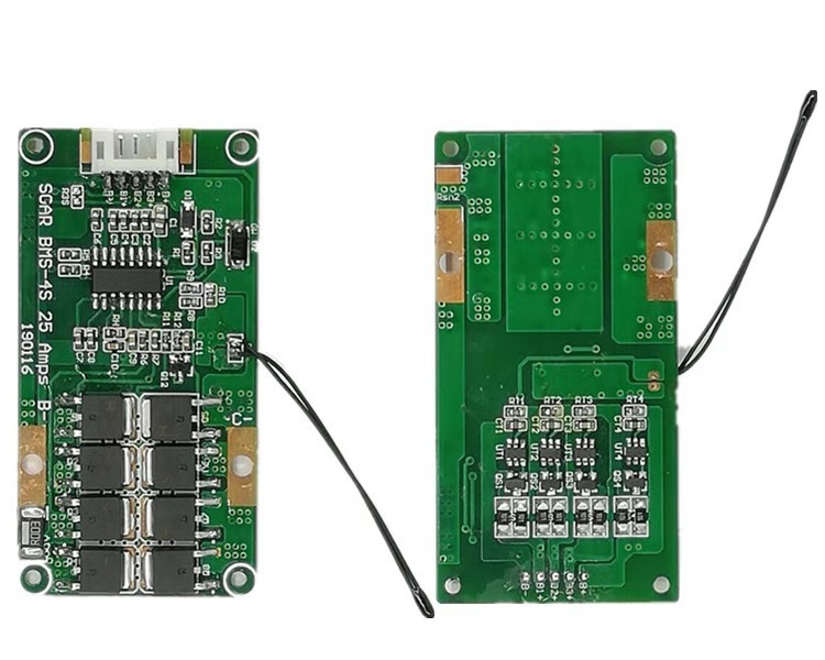 Port Umum 4S 10A BMS 14.8V Dengan Kontrol Suhu ukuran 66 × 34mm