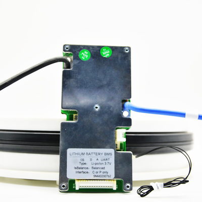 Li Ion Smart BMS UART, BMS 13S 48V 40A Ukuran 140mm × 62mm × 16mm